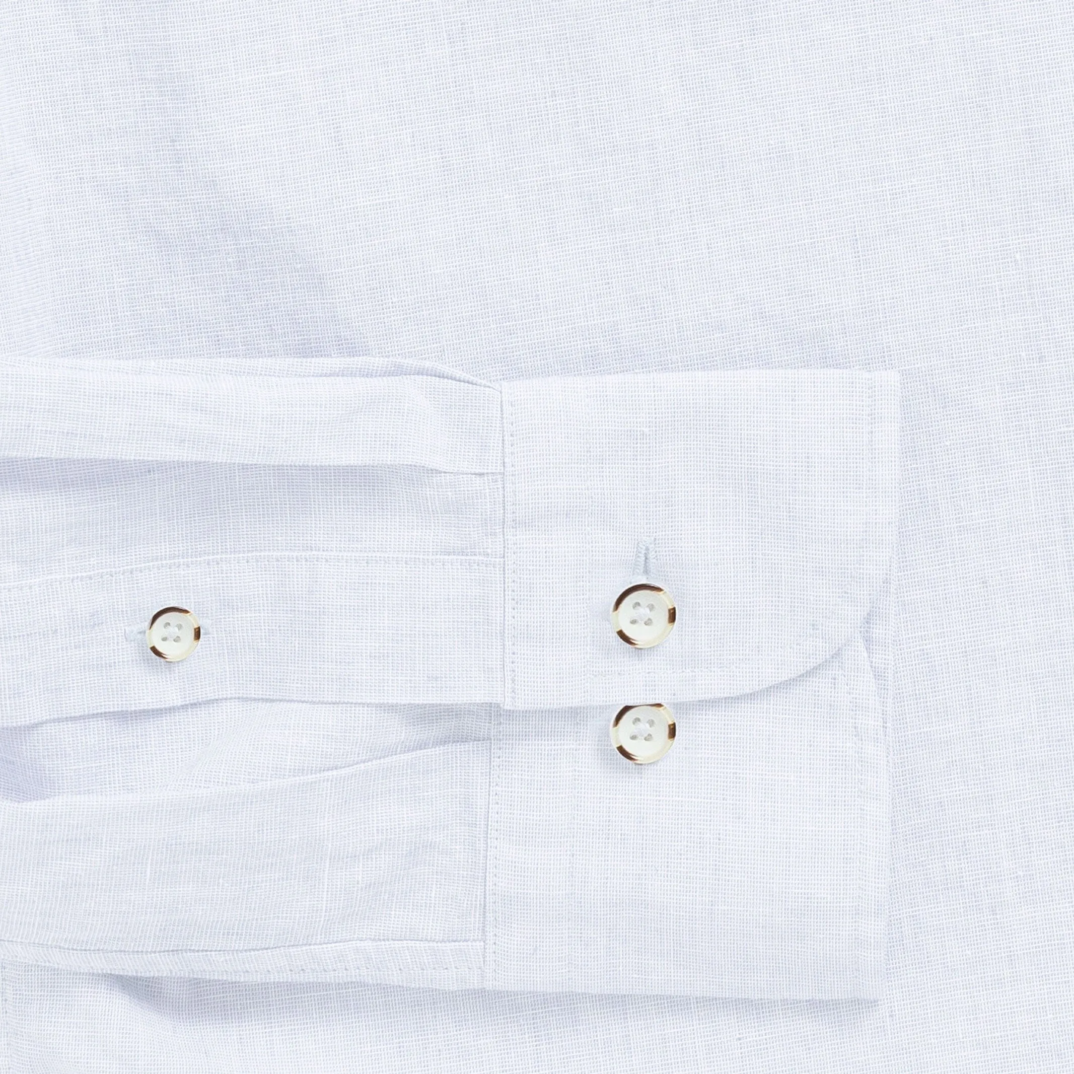 The White Barretto Cotton Linen Custom Shirt