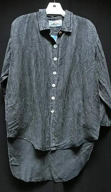 TIENDA HO CH85 COLLAR COTTON LINEN BLOUSE/COAT