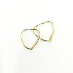 Tiffany & Co. Elsa Peretti 18K Open Heart Earrings