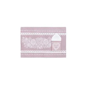 Tovaglietta Colazione Rosa con Tovagliolo