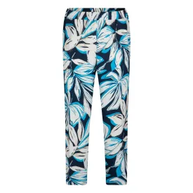 Trousers viscose print navy