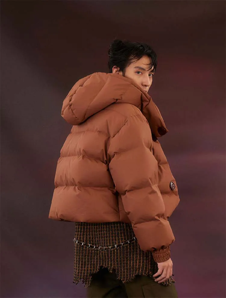 Unisex Big Button Down Jacket