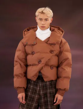 Unisex Big Button Down Jacket