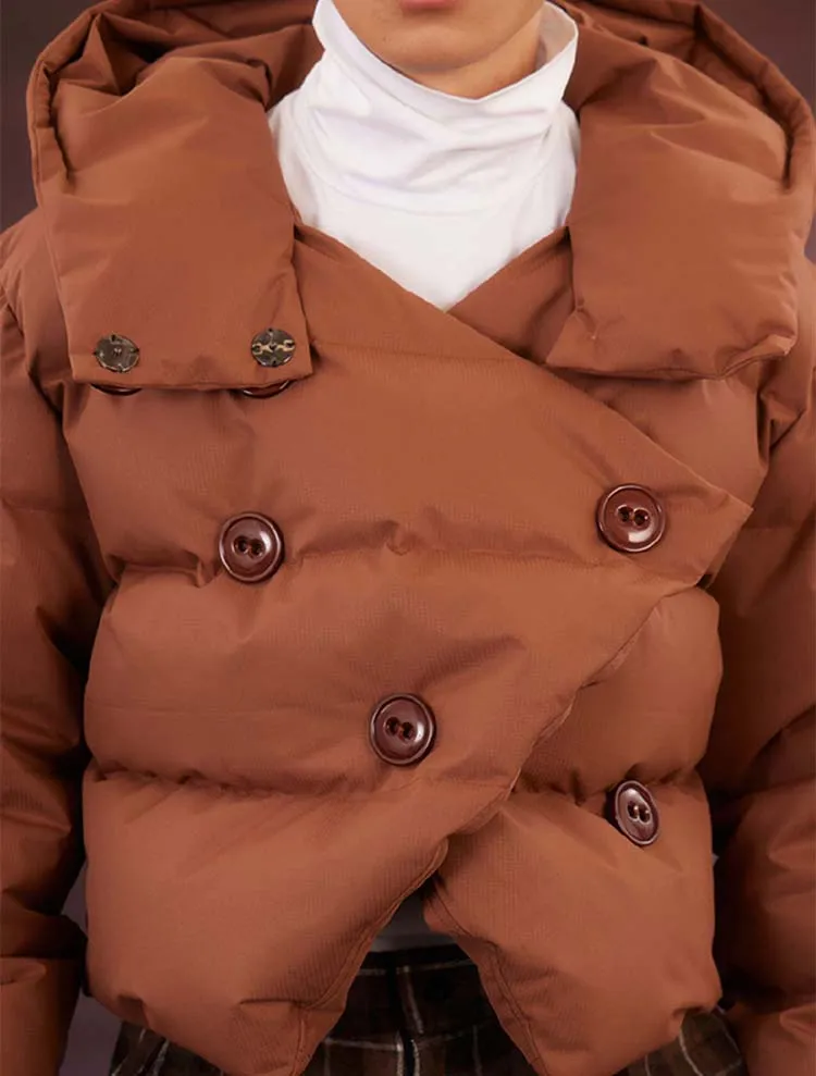 Unisex Big Button Down Jacket