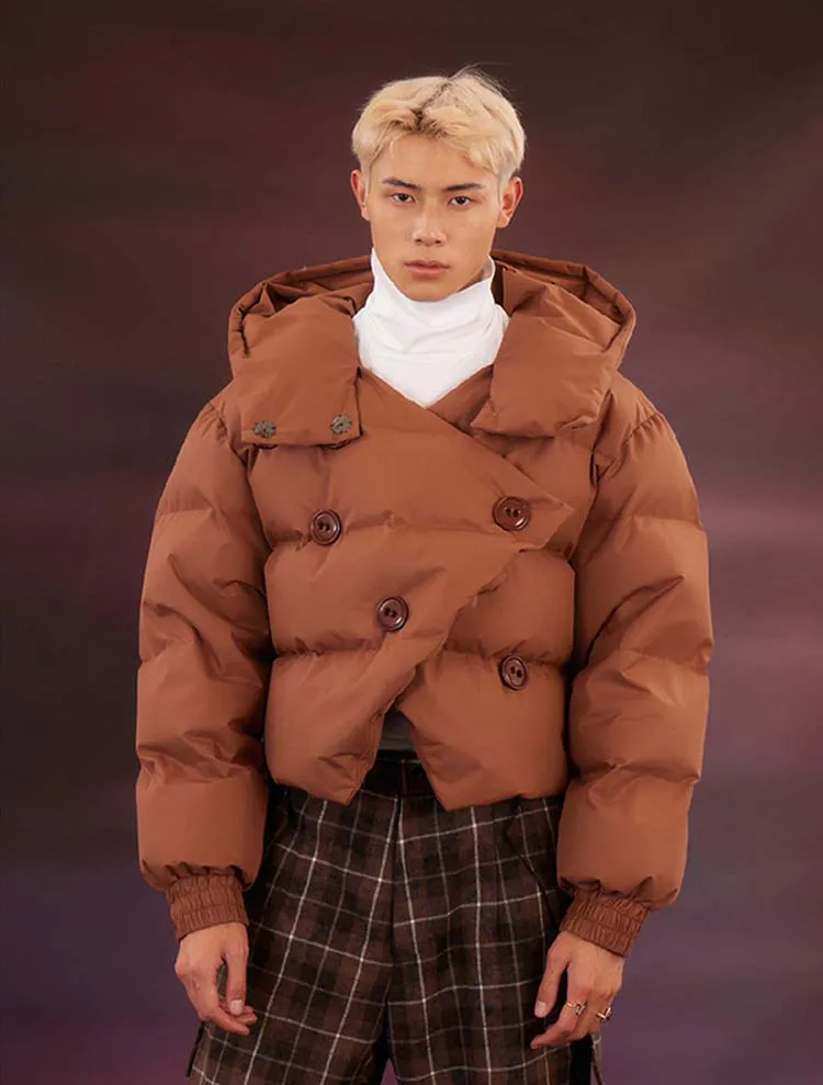 Unisex Big Button Down Jacket