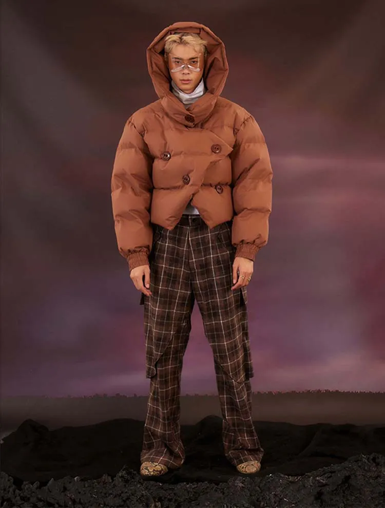 Unisex Big Button Down Jacket