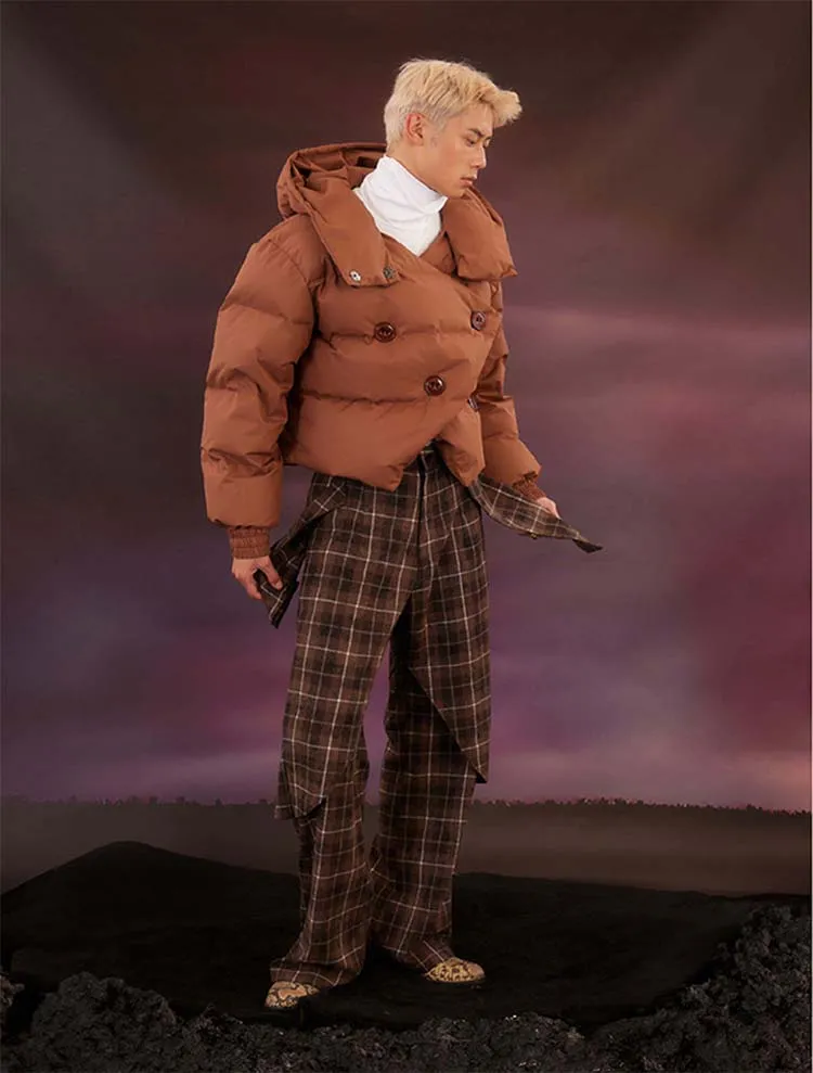 Unisex Big Button Down Jacket