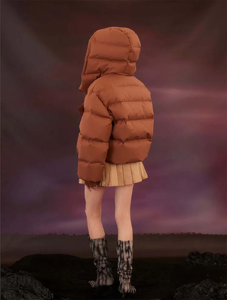 Unisex Big Button Down Jacket