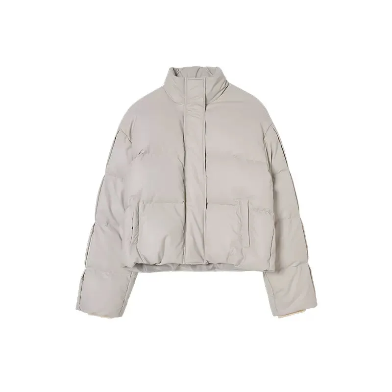 Unisex Splicing Design Down Jacket