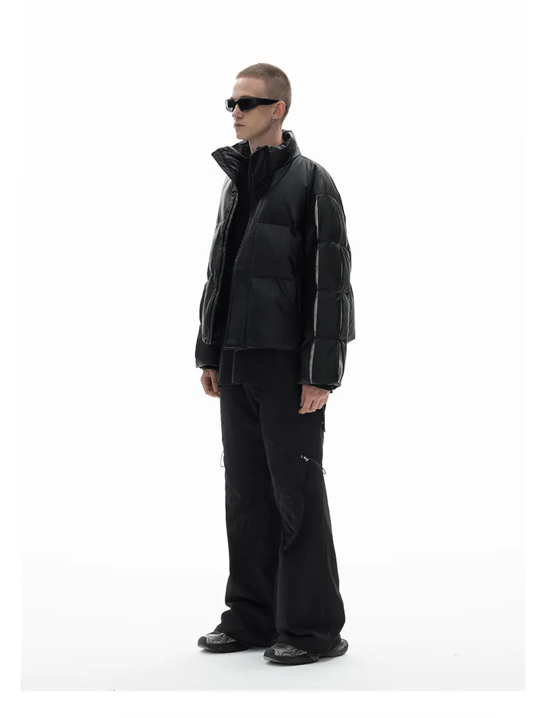 Unisex Splicing Design Down Jacket