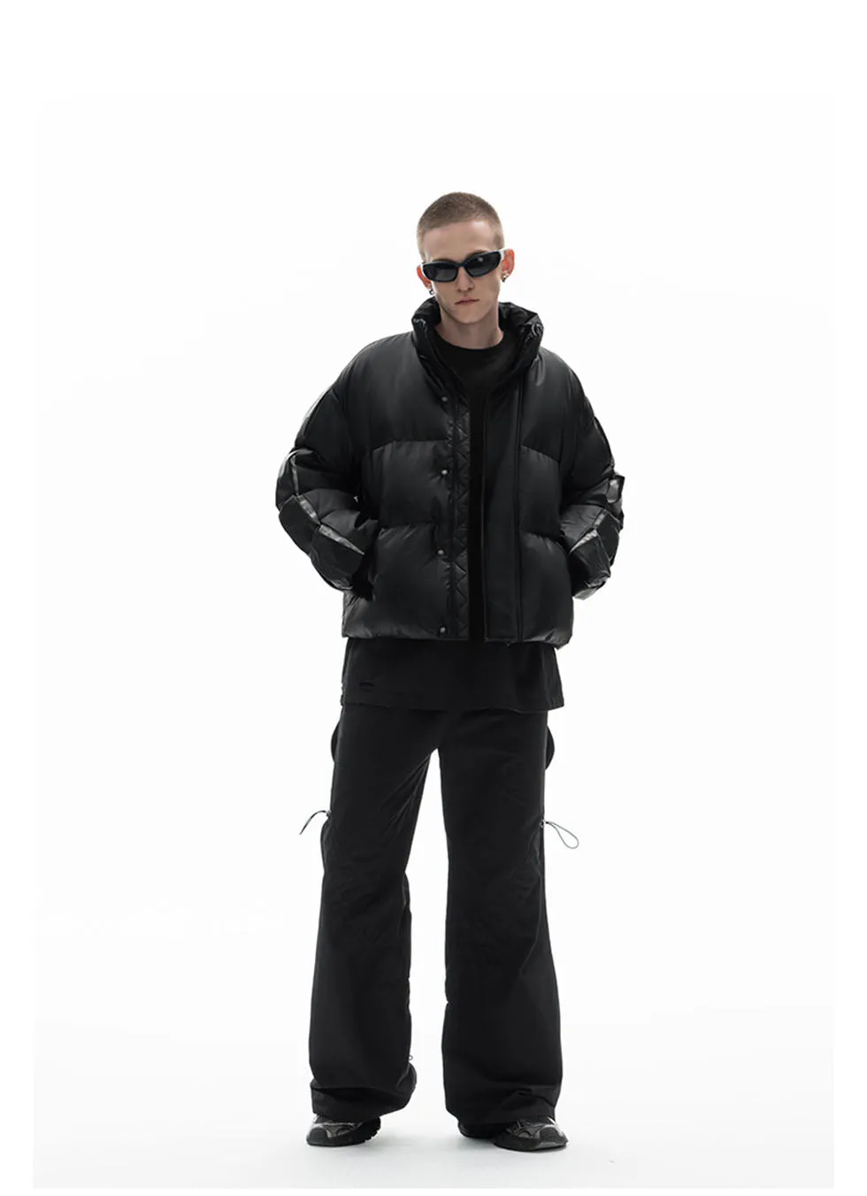 Unisex Splicing Design Down Jacket
