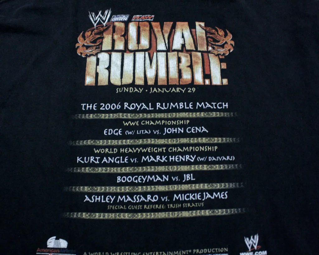 WWE ROYAL RUMBLE 2006 T-SHIRT XL