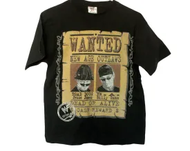 WWF NEW AGE OUTLAWS WANTED T-SHIRT SMALL / YOUTH MED