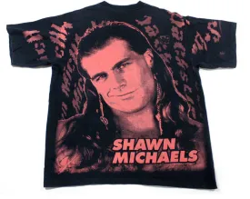 WWF SHAWN MICHAELS ALL-OVER PRINT T-SHIRT XL
