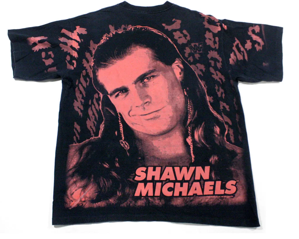 WWF SHAWN MICHAELS ALL-OVER PRINT T-SHIRT XL